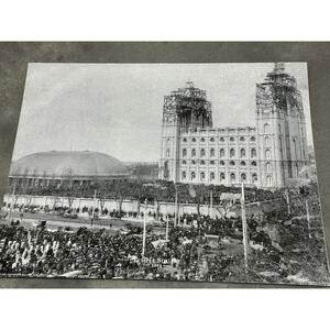 Salt Lake, Utah, Temple Construction, 1892, Art Print, 16x20, ~ 260129-WH 1372